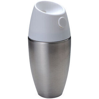 Stainless steel thermal flask in shaker design